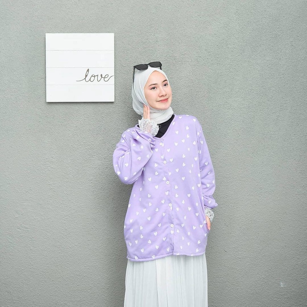 Nara Grosir - Lace Love Outer  | Fashion Terkini | Sweater Termurah