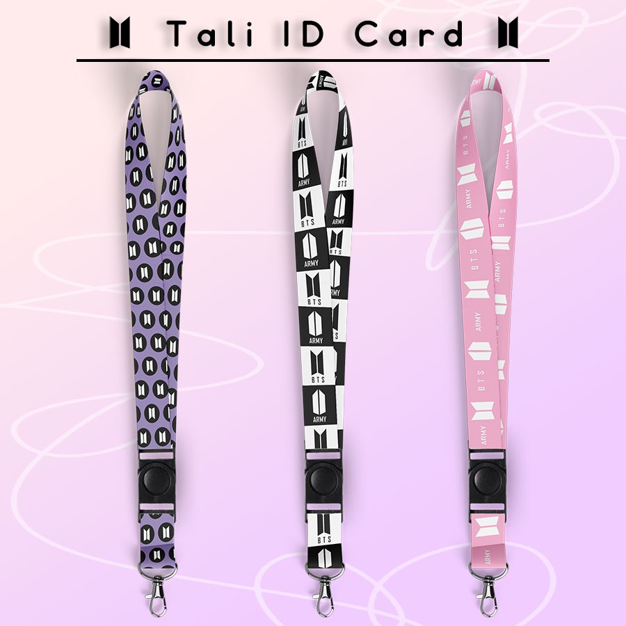 

BTS Kpop Strap Lanyard Panjang Keychain Tali ID Card