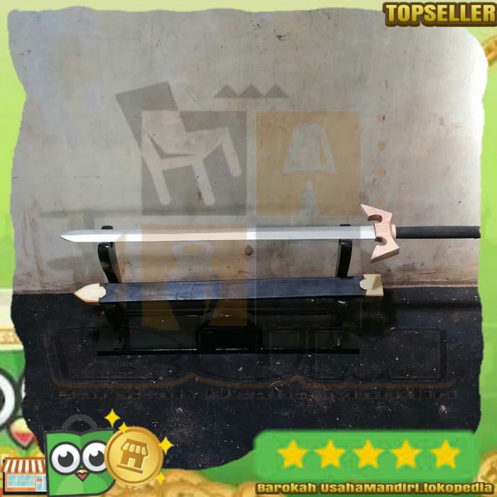 mainan pedang kayu ( wooden zelda cosplay sword knight )