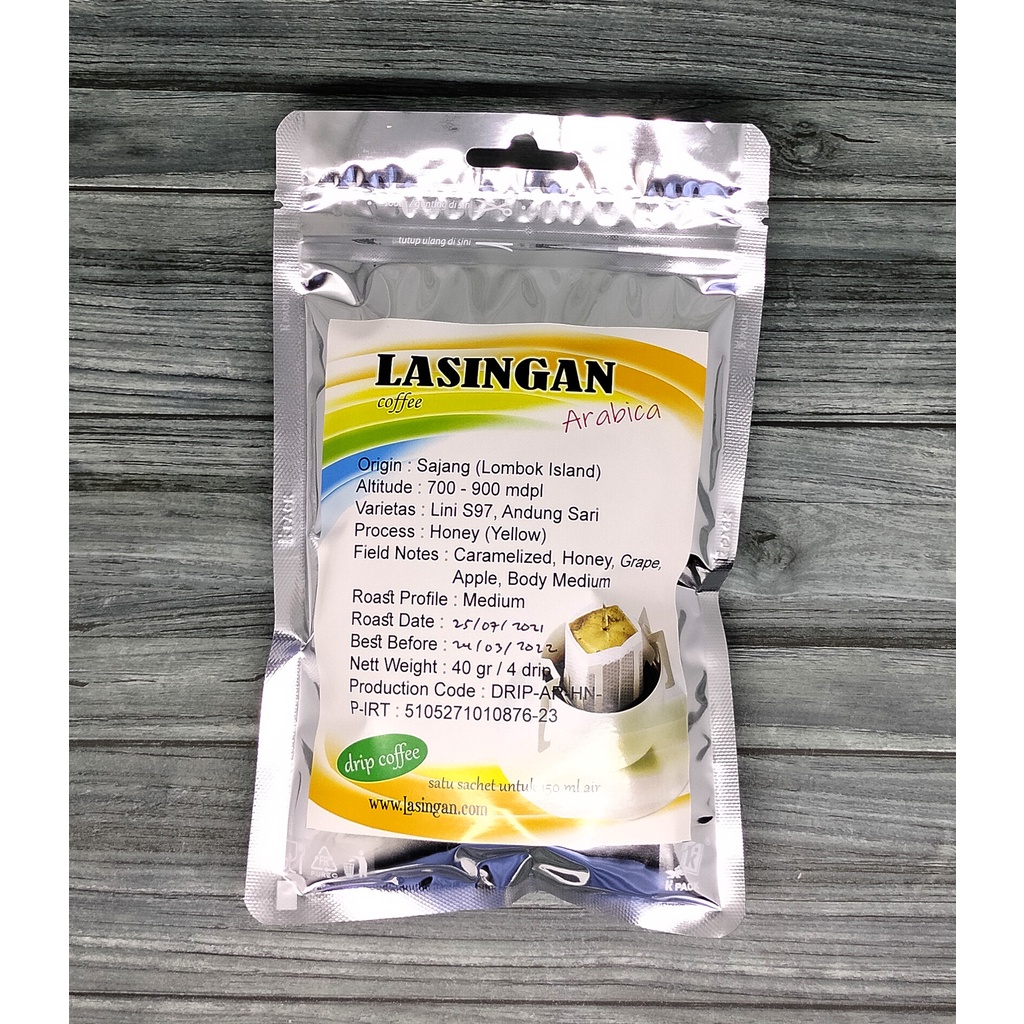 

Drip Bag Coffee Arabika Isi 4 Sachet Origin Desa Sajang Pulau Lombok