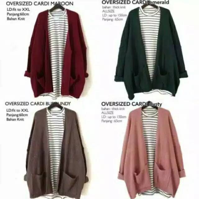 CARDIGAN RAJUT WANITA - ATASAN OVERSIZE CARDY LOCCY KARDIGAN