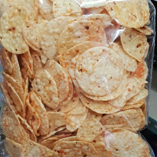 

Keripik Opak Pedas 250 gr Cemilan Snack