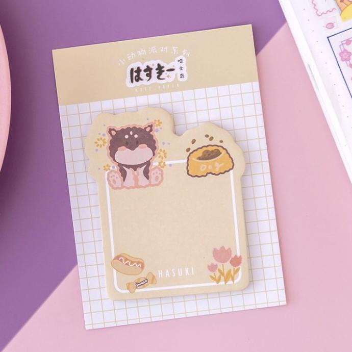 

Sticky notes Animasi japan lucu Memo tempel kartun jepang - brown hasuki