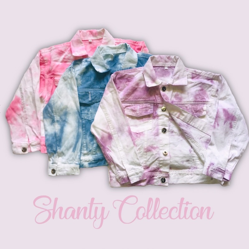 jaket jeans anak tiedye| jaket jeans anak murah | jaket jeans anak