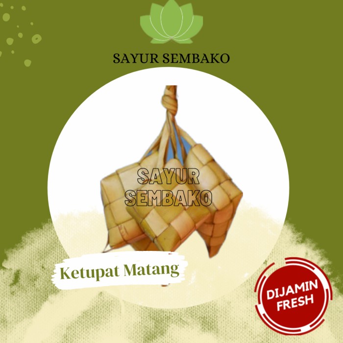 

Ketupat matang Homemade PO Lebaran (1pcs)