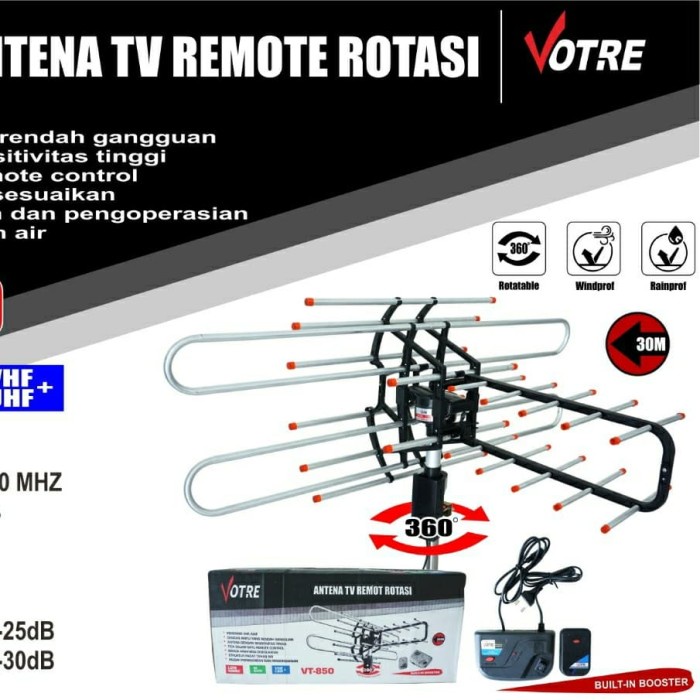 TERMURAH VOTRE ANTENA TV REMOTE ROTASI VT-850