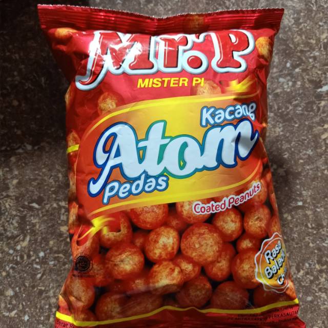 

Mr.P kacang atom pedas 100 gram / 200 gram