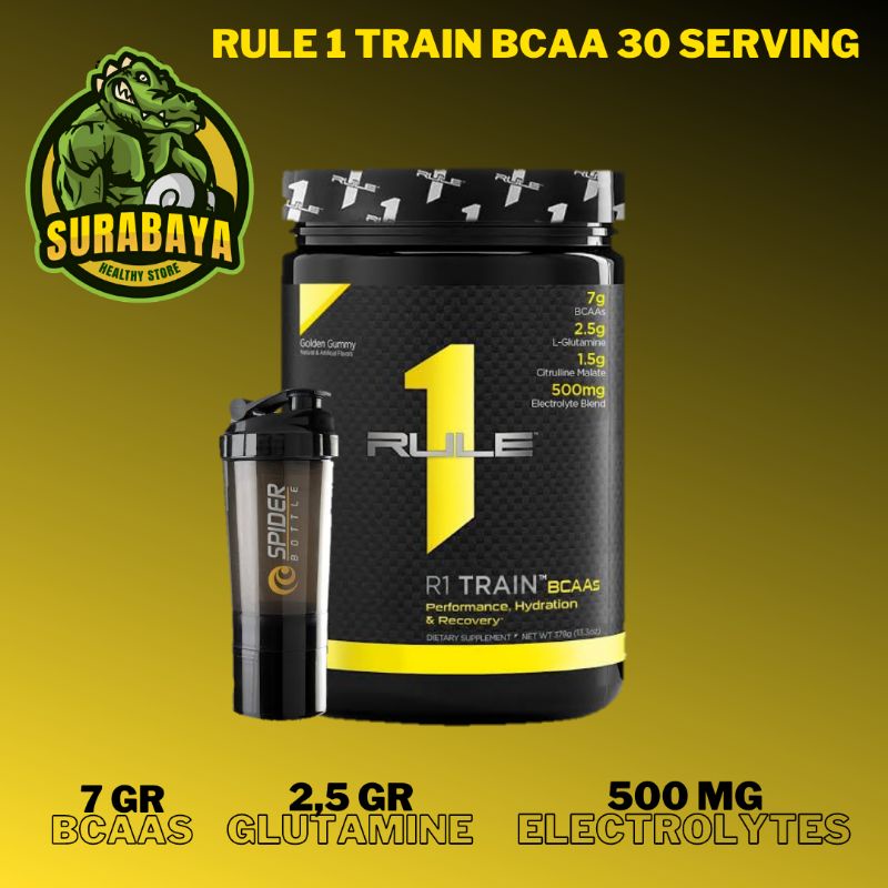 R1 RULE 1 ONE RULE1 TRAIN BCAA 30 SERVING SUPLEMEN FITNESS BCAAS