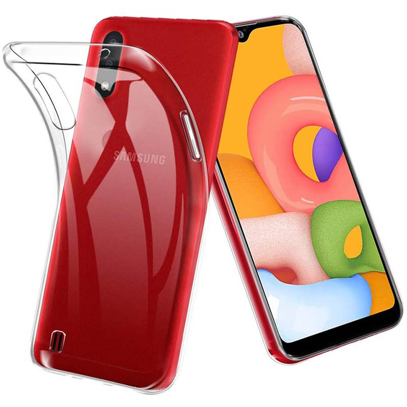 Slim TPU Case Samsung Galaxy A01 - Original Clear Soft Bening Cover Casing Shock
