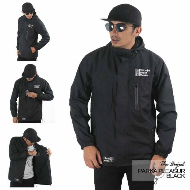 Jaket parka the bojiel pleasure hitam