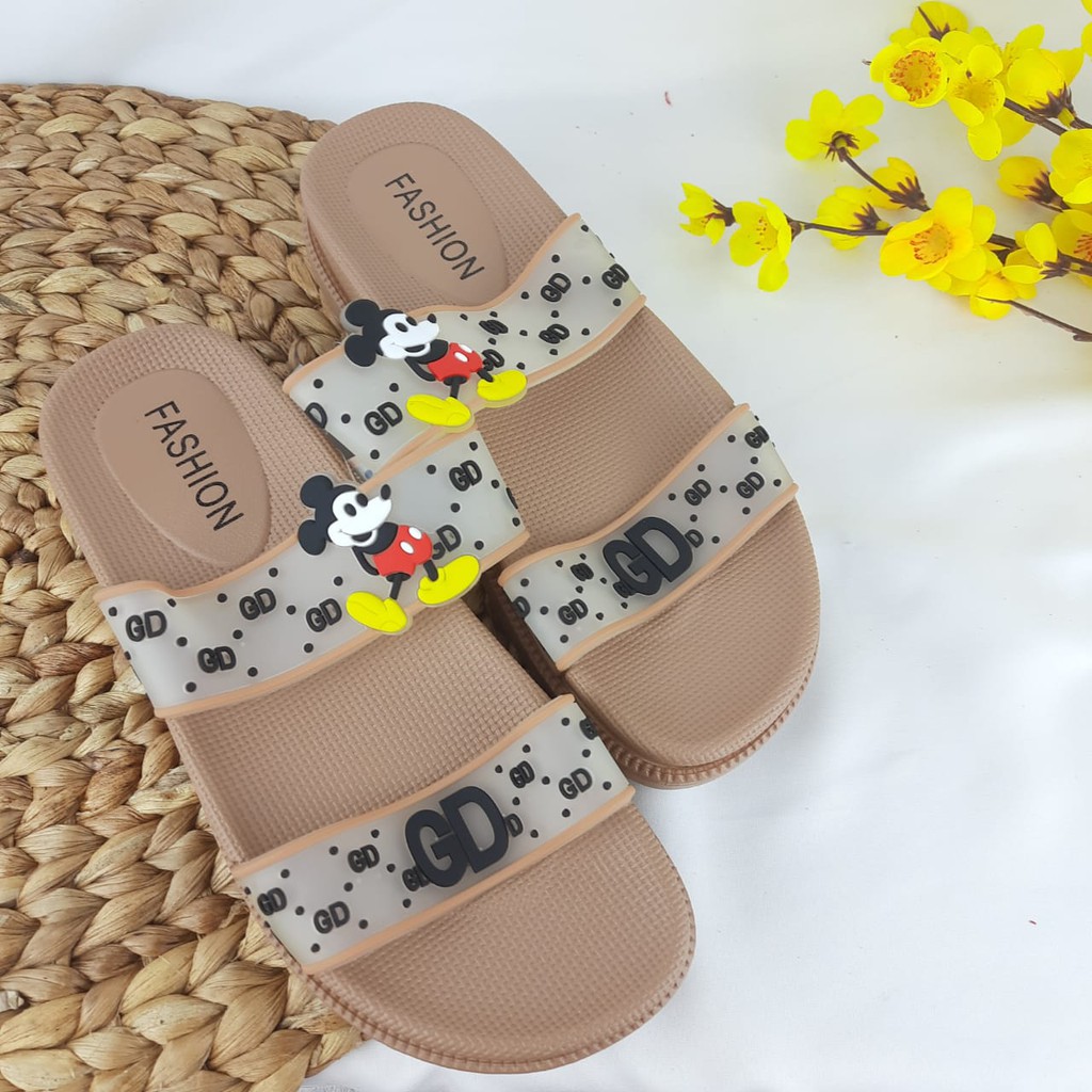 SANDAL WANITA MICKEY MOUSE LENTUR SD11