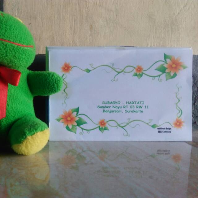

Amplop custom/motif