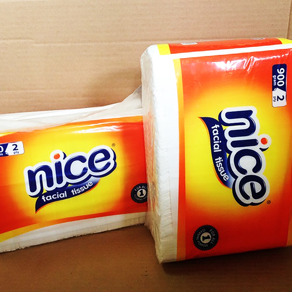 tissue tisu wajah nice 900 gram 2 ply ( 1 KG 3 PACK ) / NICE FACIAL TISSUE TISU 900 gram WAJAH MUKA