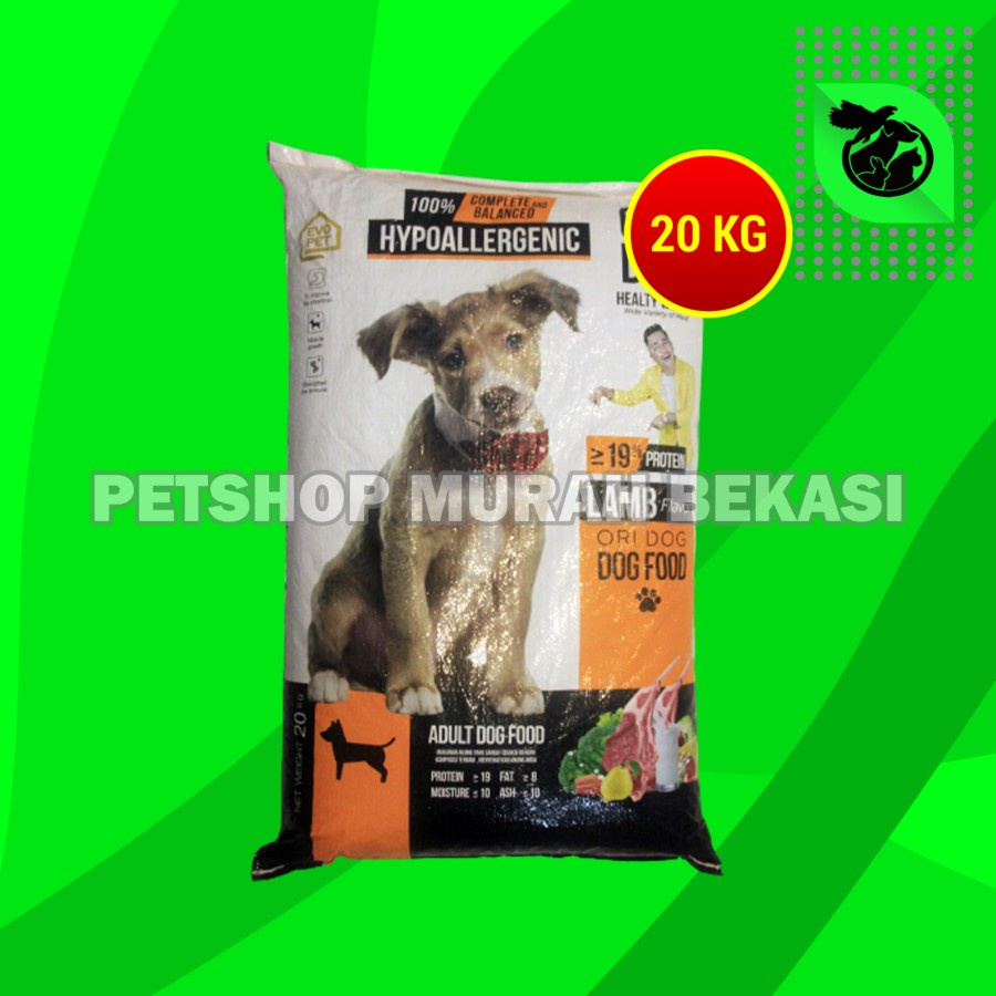 Makanan Kering Anjing Dewasa Ori Dog Food Lamb Domba Adult 20 KG