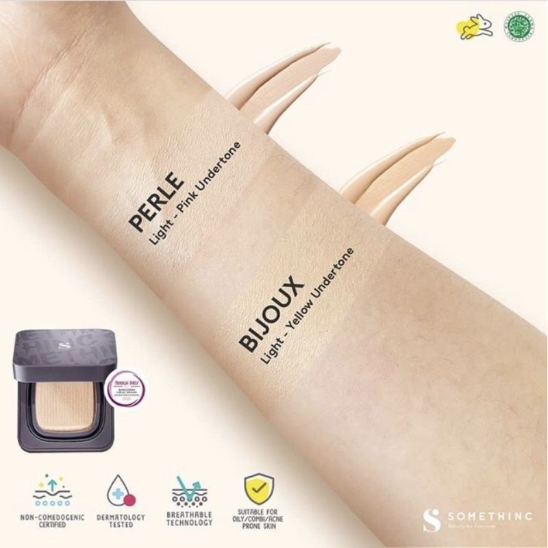 SOMETHINC COPY PASTE BREATHABLE MESH CUSHION SPF 33 PA++SOMETHINC Hooman Breathable UV Cushion Cover SPF 35 PA++++ 15gr