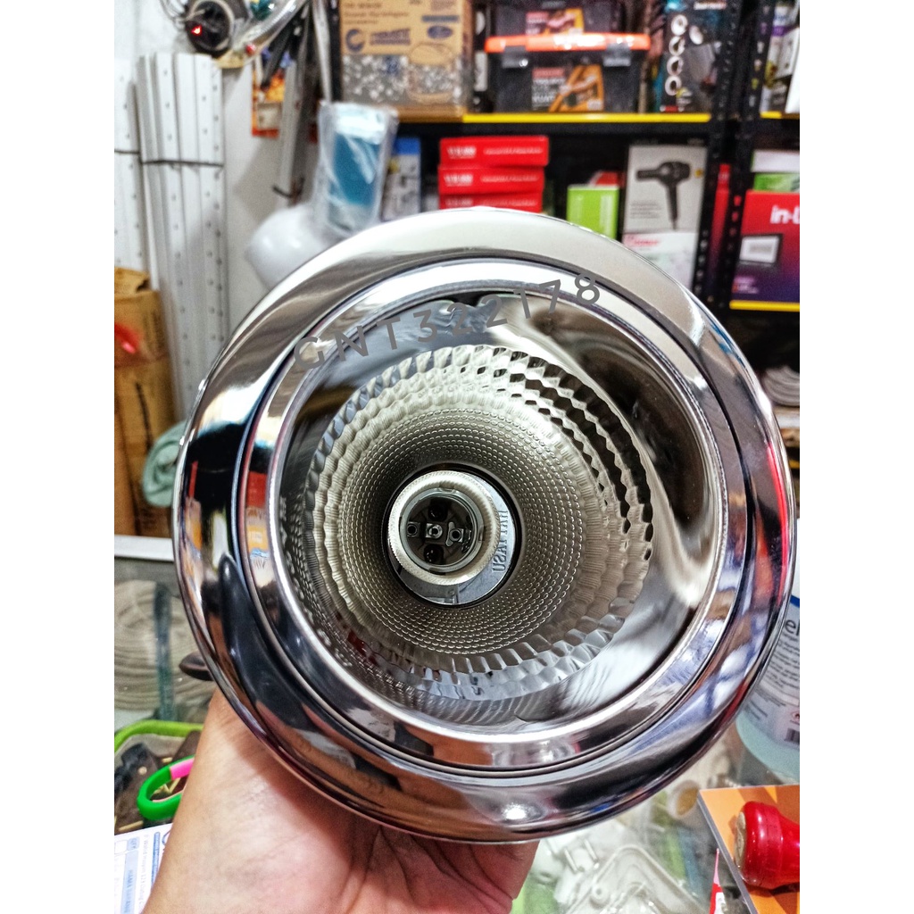 Downlight 4 inch Silver Plafon Fitting e27