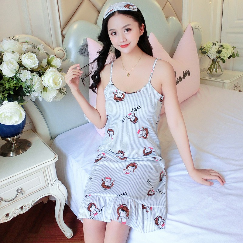 BAJU TIDUR DRESS PIYAMA IMPORT PREMIUM IMUT BANYAK MOTIF-Little Girl Abu