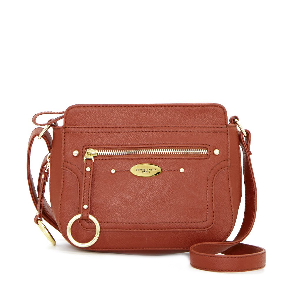 TAS SELEMPANG WANITA MERAH BATA KULIT SINTETIS XERYSE T5256B1