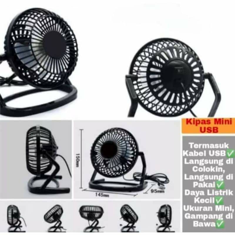 KIPAS ANGIN MINIFAN USB / KIPAS KECIL PORTABLE USB