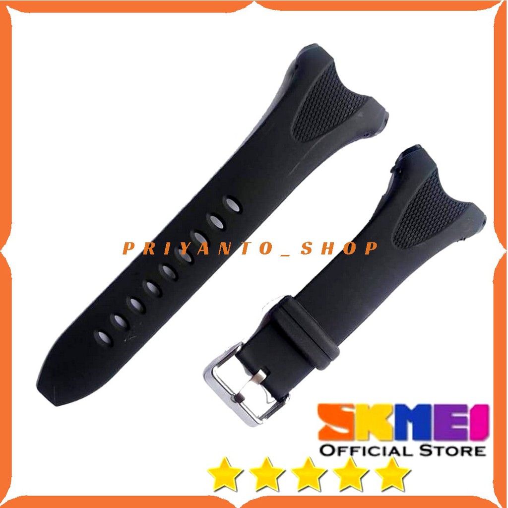 STRAP TALI JAM TANGAN DG 1405 SKMEI 1405 RUBBER WATCH SKM 1405 HITAM