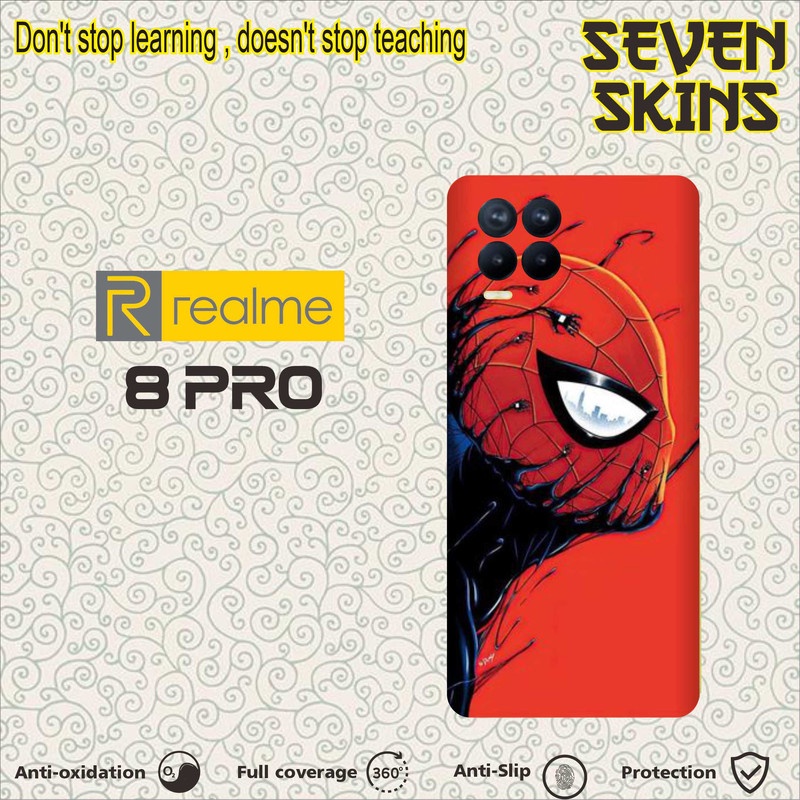 SKIN HANDPHONE DAPAT 2 PCS  REALME 8 PRO SPIDERMAN