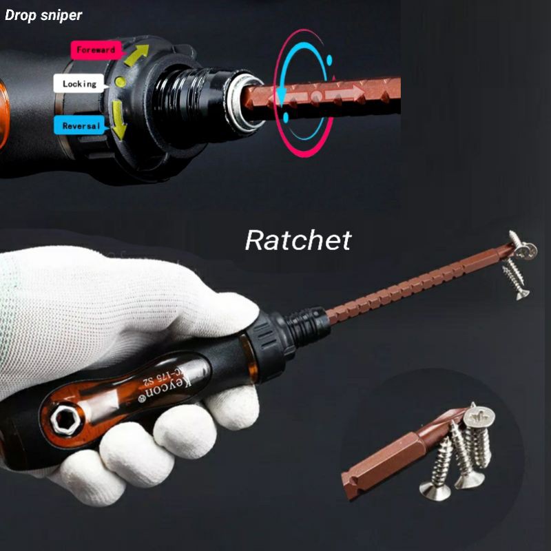 Termurah 2in1 Obeng Ratchet Bolak Balik Multifungsi 8bdQpxLh68KnYO