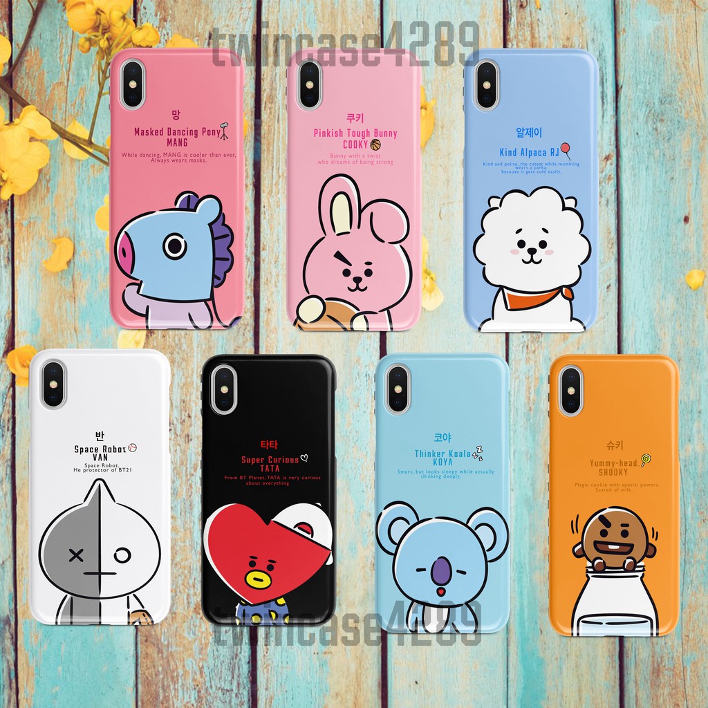 Casing HP Fullprint Custom Spesial BTS BT21 Premium Lucu