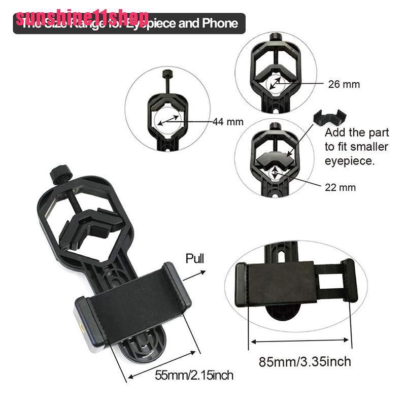 Adaptor Mount Teleskop Binoculars Universal Bahan Plastik Untuk Smartphone