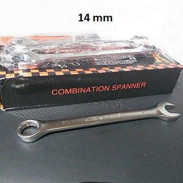 Kunci Ring Pas Combination Wrench Spanner 10 12 14 17 18 20 21 mm Kunci bengkel Sepeda Motor-Ringpas 14 Yeit
