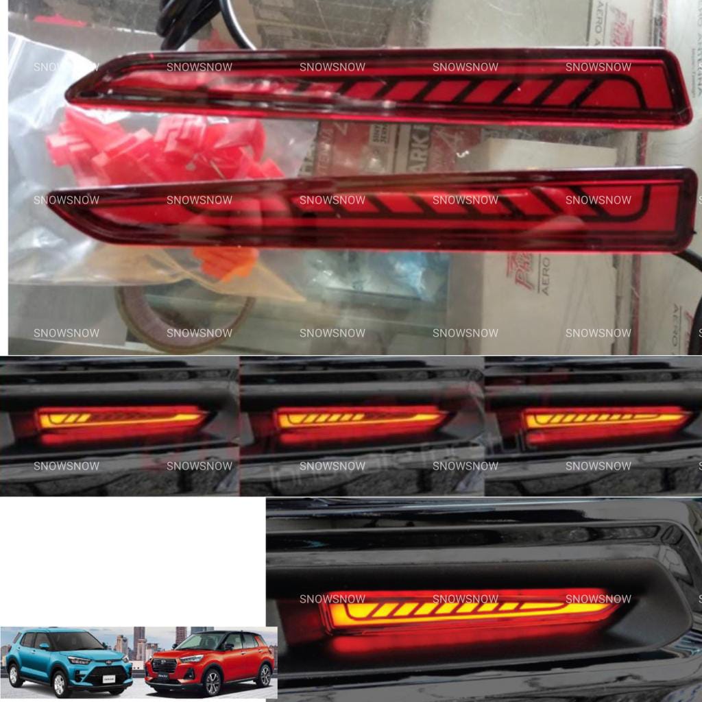 Lampu LED Reflektor Bumper Raize Rocky 2021 2022 UP Mata Kucing Sein