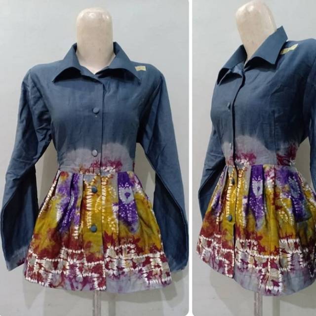 Model Baju Sasirangan Untuk Kerja Enak