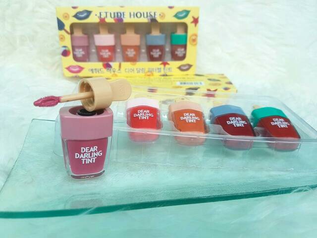 5PCS ETUDE HOUSE DEAR DARLING ICE CREAM / 99% LIKE ORIGINAL