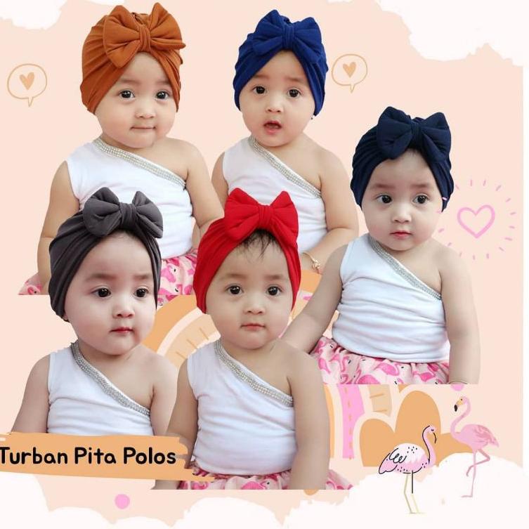 1 set 5 pcs Ciput Anak | Turban Bayi | Turban Anak –SIL.15Jl22d