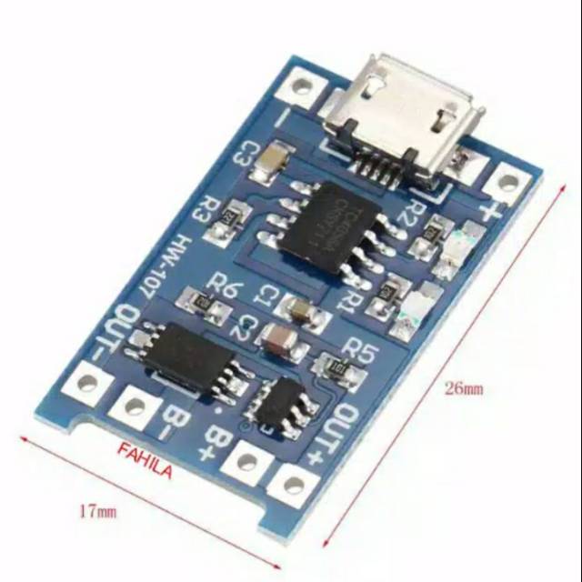 Kit Modul TP4056 ODP Charger Baterai 18650 baterai  lion baterai hp protexion