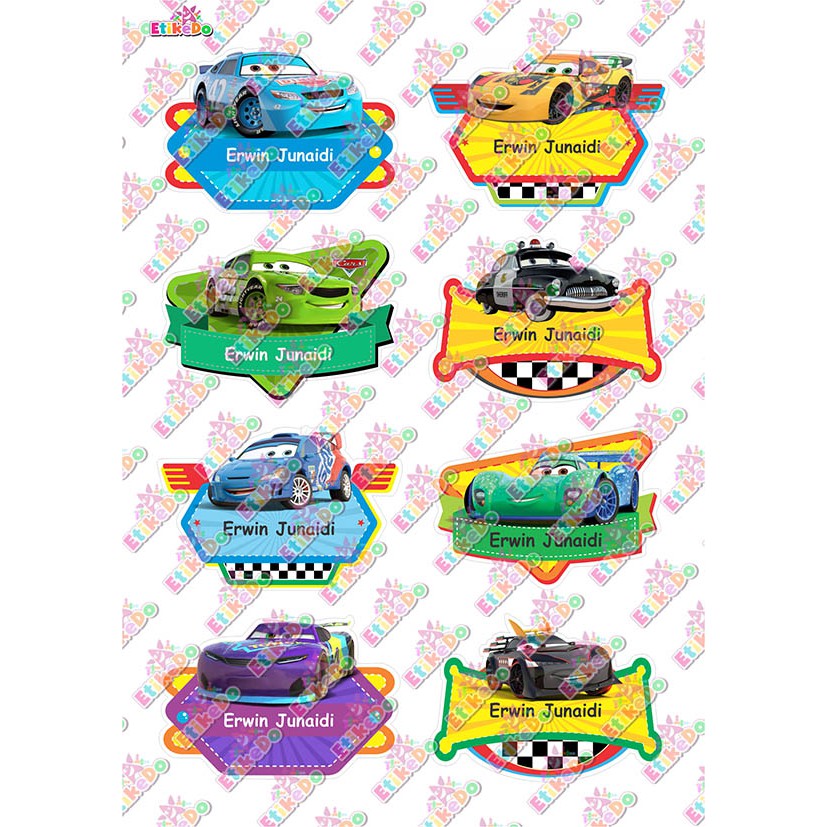 

LABEL NAMA CARS 32 STIKER - ANTI AIR/ROBEK/LUNTUR -2 Nama SP1XL2