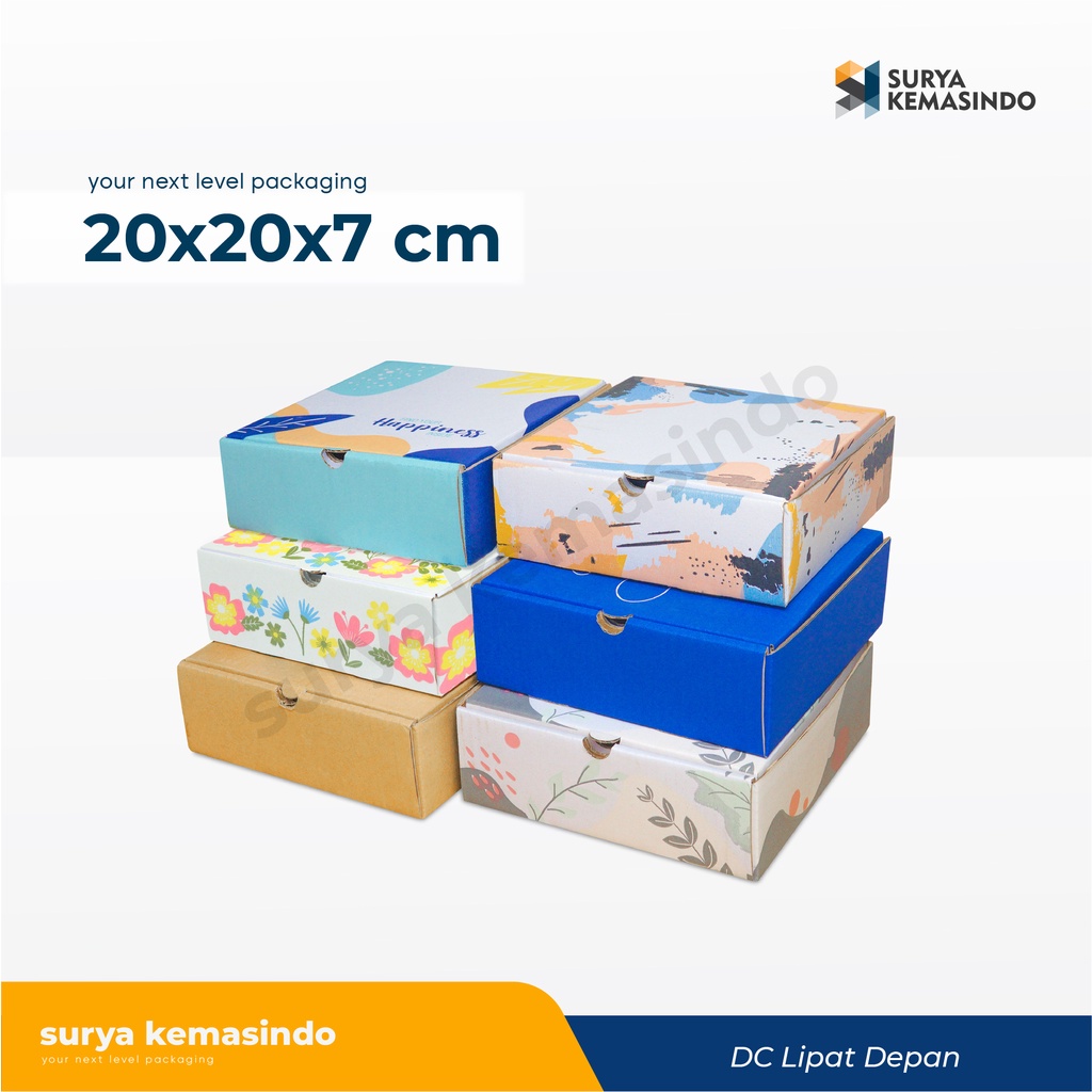 

Box 20x20x7 cm Kardus/Karton/Pizza/BoxNasi/Hampers/Kemasan/Gift