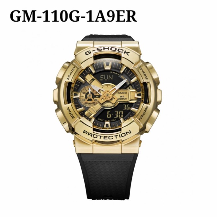 ( GROSIR ) Jam Tangan Pria Merk G-Shock Berlapis Logam GM-110RB-2A Bat