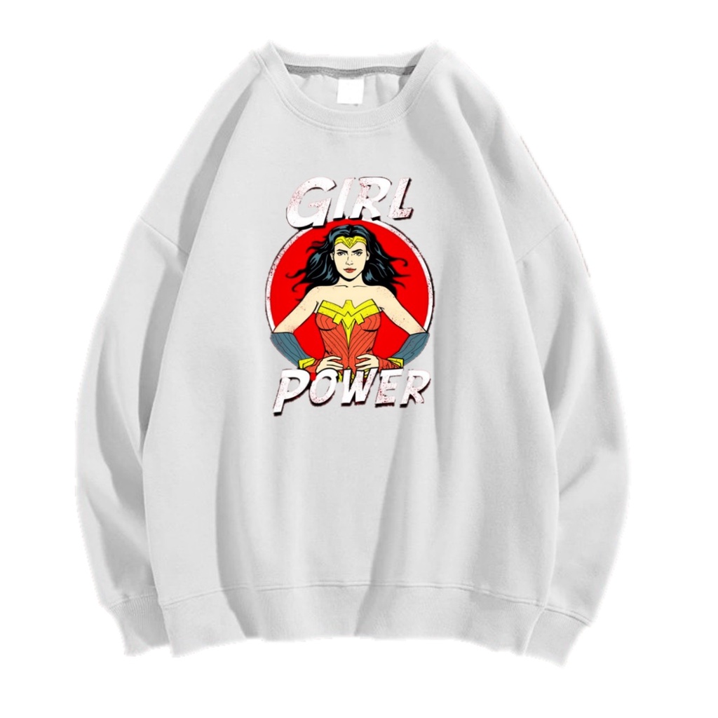 GIRL POWER SWEATER CREWNECK Size M-XXL GAWA