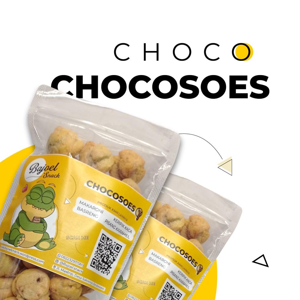 

Bajoel Snack Chocosoes Makanan Camilan Ringan Coklat Murah Instan Manis Choco Soes Sus
