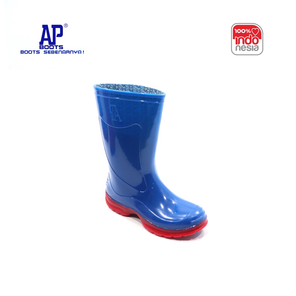 AP 9309 W 19.0-21.0 RED/BLUE - SEPATU BOOTS ANAK -  AP BOOTS