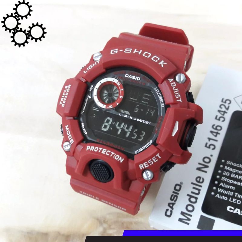 JAM TANGAN G-SHOCK GW-9400 RANGEMAN FULL MERAH LE YN Store