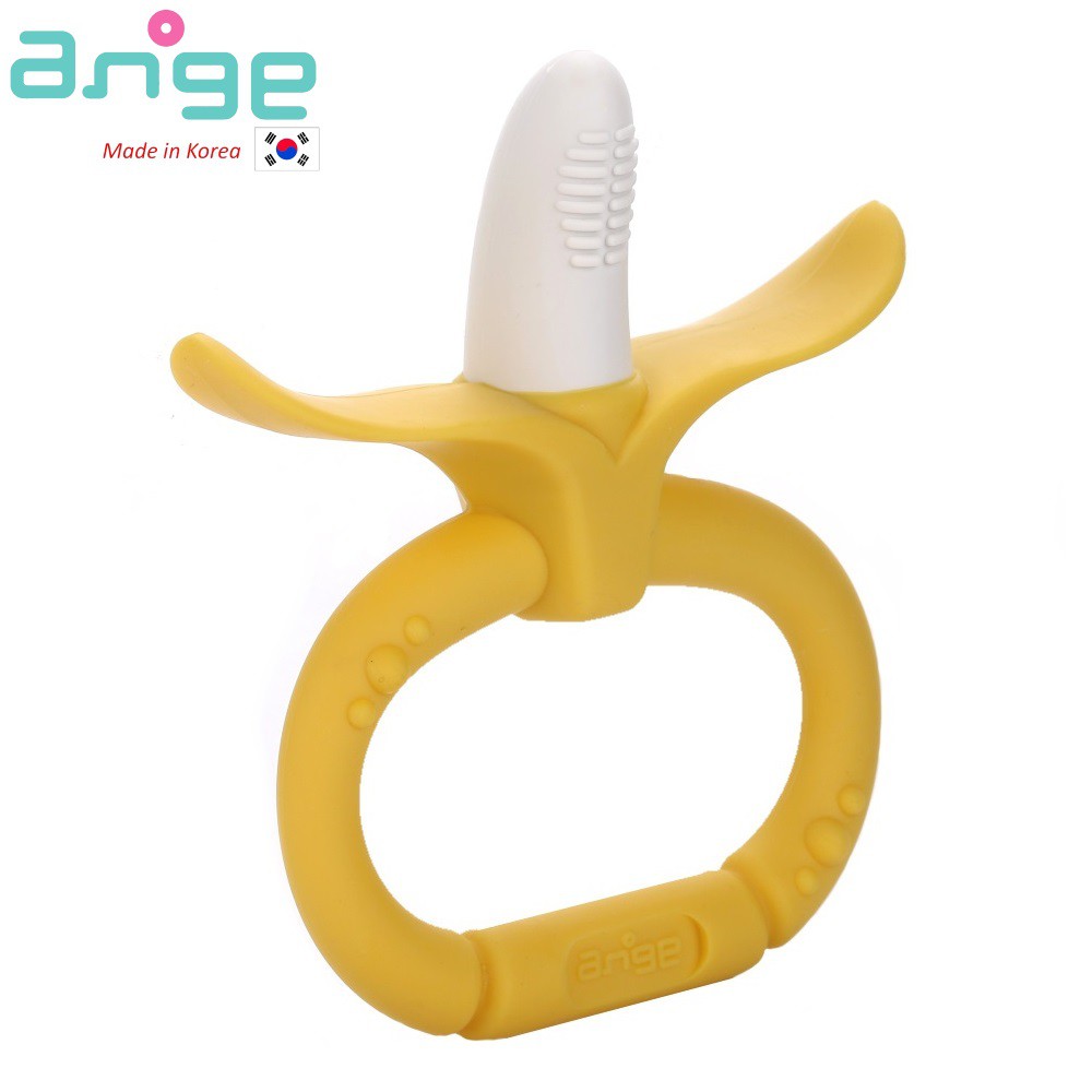 Ange Fruit Monkey Banana Toothbrush Ring Gigitan teether MADE IN KOREA / ANGE GIGITAN BAYI / TEEHTHER ANGE