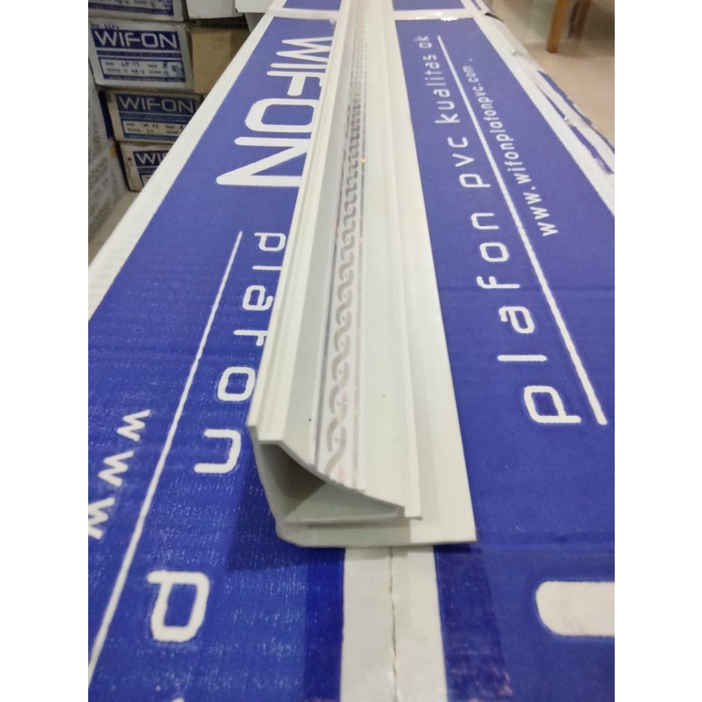 Lis Dinding Putih Plafon Pvc