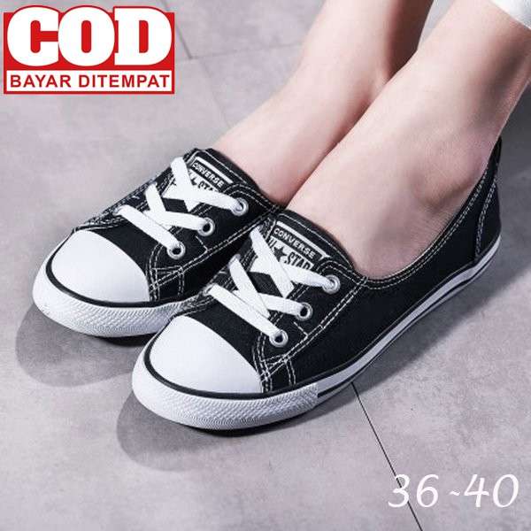 Sneaker Wanita Balet Flatshoes & Ballerina Lady Converse Allstar Low 36-40 | Sneakers Wanita Kasual