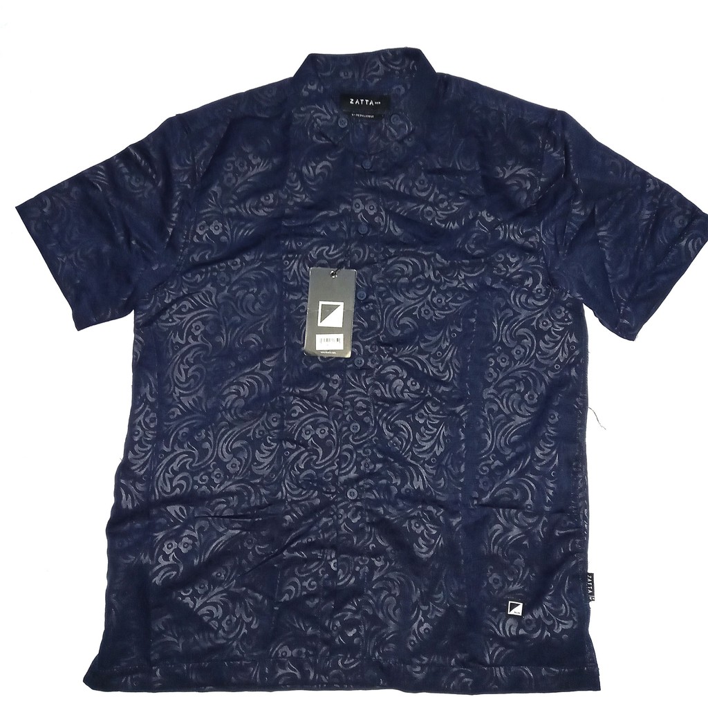Kemeja Koko Katun nyaman lembut Danisa Navy Zatta Men
