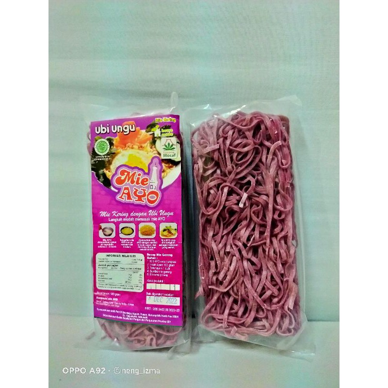 

Mie Kering (Non MSG) Ubi Ungu - 140 gr