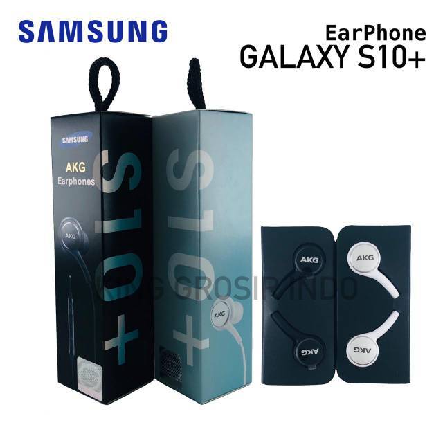 Headset Samsung AKG S10 S10+ Original 100% Handsfree Earphone S10 Plus