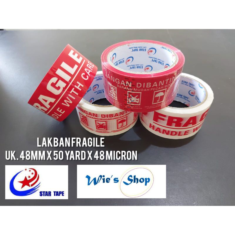 

Lakban Fragile Uk.48mm x 50 yard