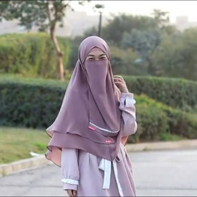 Daily Hijab Sifon Arab Exlusive khimar +Cadar