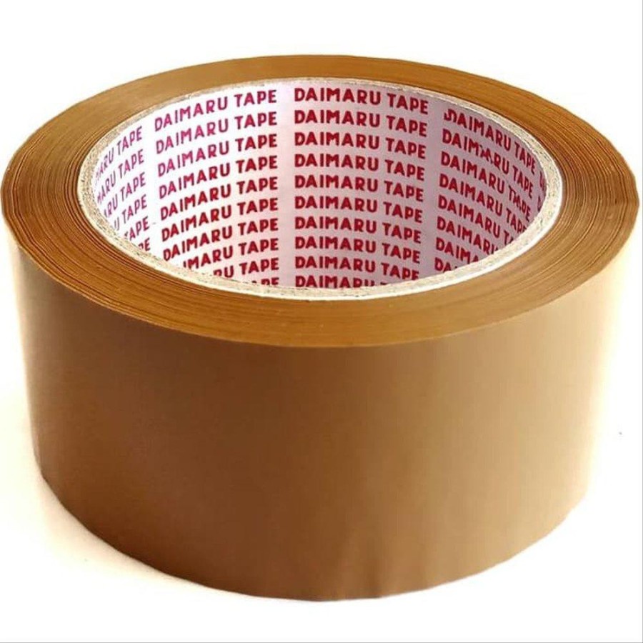 72 roll Lakban OPP Daimaru Tan / Cokelat 48mm x 90 yard